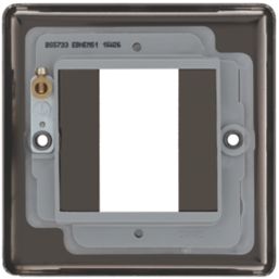 LAP  1-Module Modular Faceplate Black Nickel