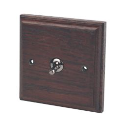 Varilight  10AX 1-Gang 2-Way Toggle Switch  Dark Oak