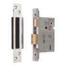 Smith & Locke Fire Rated  5 Lever Polished Chrome Architectural Sash Lock 76mm Case - 57mm Backset