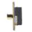 Contactum Lyric 4-Gang 2-Way LED Dimmer Switch  Brushed Brass