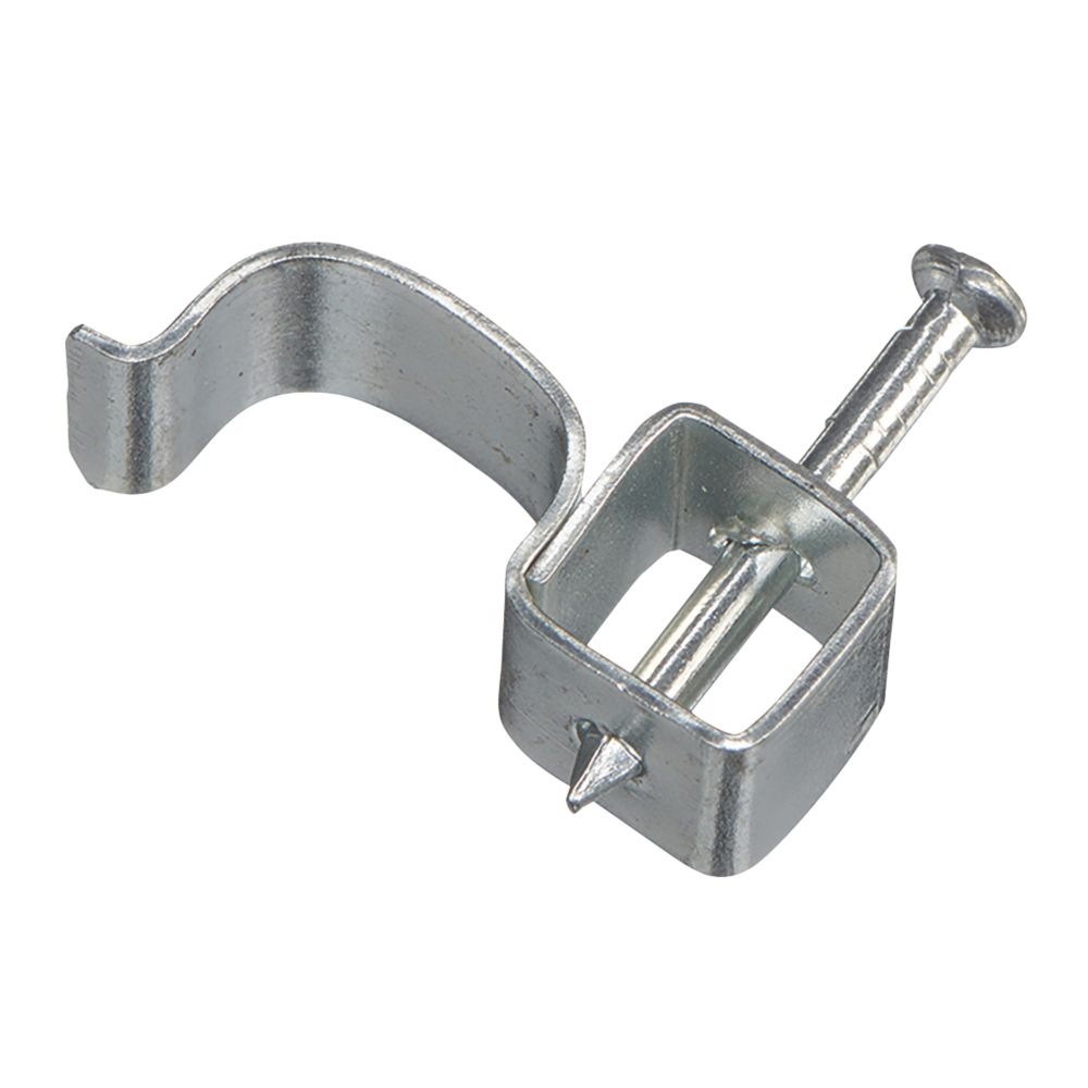 Vimark Fire Rated Cable Clips 6mm² Silver 100 Pack Screwfix