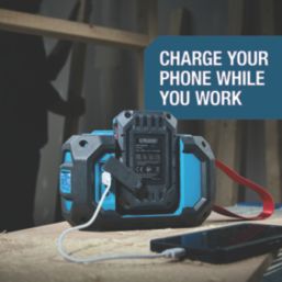 Erbauer ERI1109RDI 18V Li-Ion EXT Cordless Bluetooth Speaker - Bare