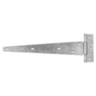 GateMate Matt Silver Straight Medium Tee Hinges 100mm x 12" x 300mm 2 Pack