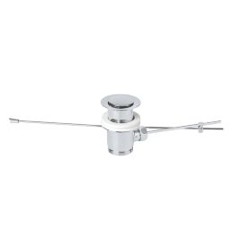 Flomasta Slotted Captive Lever Basin Waste Chrome