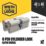 Smith & Locke 1 Star 6-Pin Euro Double Cylinder Locks 40-40 (80mm) Silver 2 Pack