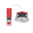 Lexco Tauri Fixed  Fire Rated LED Downlight Polished Chrome 8W 500-800lm