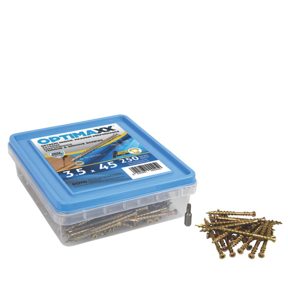 Optimaxx T&G Maxx TX Countersunk Tongue & Groove Flooring Screws 3.5mm
