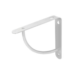 Essentials Cove Shelf Brackets White 180mm x 180mm 4 Pack