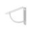 Essentials Cove Shelf Brackets White 180mm x 180mm 4 Pack