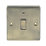 British General Nexus Metal 20A 1-Gang DP Control Switch Antique Brass with LED