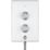 Mira Decor Dual White / Chrome 10.8kW  Manual Electric Shower