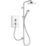 Mira Decor Dual White/Chrome 10.8kW  Manual Electric Shower