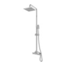 Gainsborough Square Dual Outlet HP Rear-Fed Exposed Chrome Thermostatic Mixer Shower