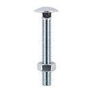 Timco Carriage Bolts Carbon Steel Zinc-Plated M10 x 150mm 25 Pack