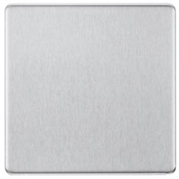 LAP  1-Gang Blanking Plate Brushed Stainless Steel