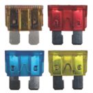 Pearl Consumables Assorted Standard Blade Auto Fuses 5-20A 4 Pieces