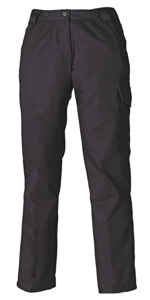ladies navy cargo work trousers