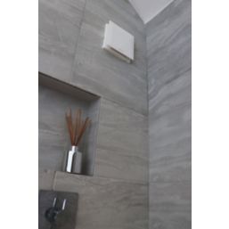 Vent-Axia 479087 100mm (4") Axial Bathroom Extractor Fan with Humidistat & Timer White 240V