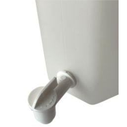 Hilka Pro-Craft Plastic Water Container with Tap White 10Ltr