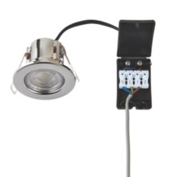 Saxby CosmosEco V3 Fixed  Fire Rated LED Recessed Downlight Chrome 6W 500lm