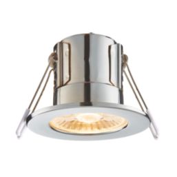 Saxby CosmosEco V3 Fixed  Fire Rated LED Recessed Downlight Chrome 6W 500lm
