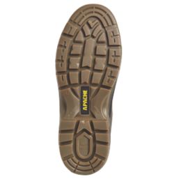 Apache AP715SM Size 12  Brown Water-Resistant Steel Toe Cap Safety Dealer Boots