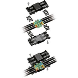 Hylec  4-Entry IP68 Gel Connector Black