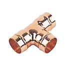 Flomasta  Copper Solder Ring Equal Tees 22mm 5 Pack