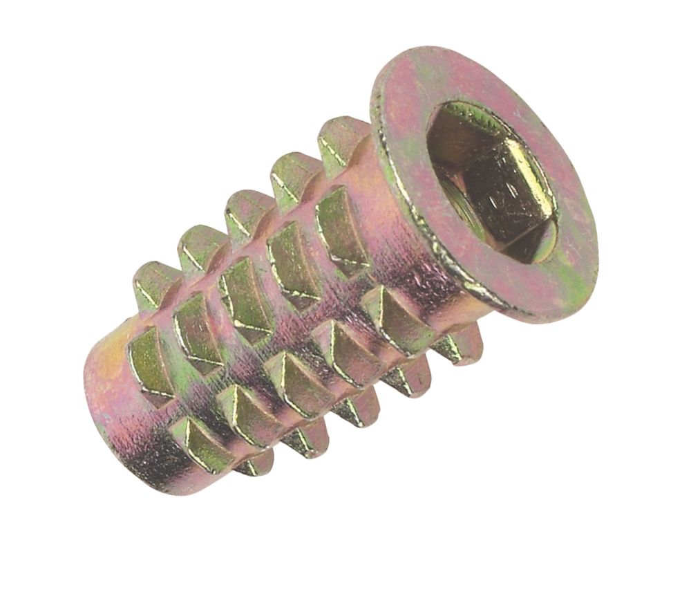 Insert Nuts Type D M6 x 20mm 50 Pack Screwfix