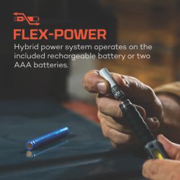 Nebo Larry 500 Flex Rechargeable LED Flashlight Storm Grey 500lm