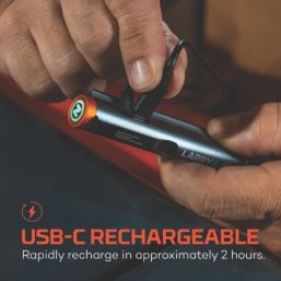 Nebo Larry 500 Flex Rechargeable LED Flashlight Storm Grey 500lm