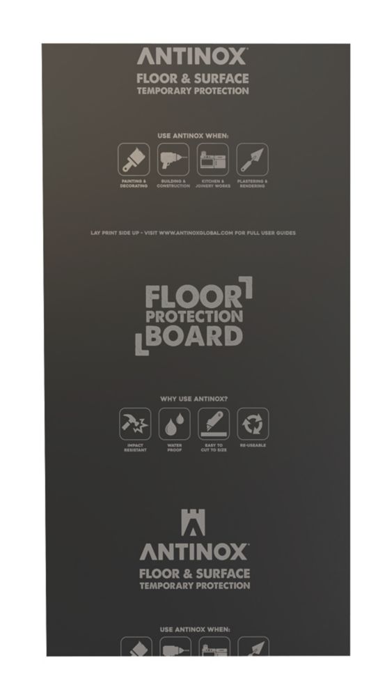 Antinox Temporary Surface Protection Sheet (10 Pack) 600mm x 1200mm Screwfix