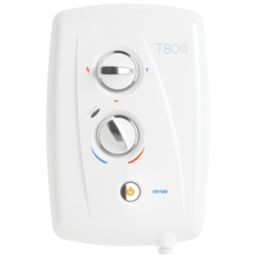 Triton T80 Easi-Fit + White/Chrome 7.5kW  Electric Shower
