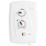 Triton T80 Easi-Fit + White/Chrome 7.5kW  Electric Shower