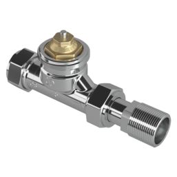 Drayton  15mm x 1/2" Chrome Straight Traditional Thermostatic Radiator Valve Body