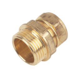 Flomasta  Brass Compression Adapting Male Coupler 22mm x 1"
