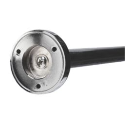 Croydex Curved Shower Rod Aluminium Bright Chrome-Plated 2000mm