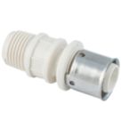 Purmo  Plastic Press-Fit Adapting Male Coupler 3/4" x 26mm