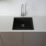 Carysil EN500-BK 1 Bowl Granite Composite Kitchen Sink Black 530mm x 460mm