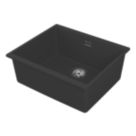 Carysil EN500-BK 1 Bowl Granite Composite Kitchen Sink Black 530mm x 460mm