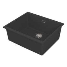 Carysil EN500-BK 1 Bowl Granite Composite Kitchen Sink Black 530mm x 460mm