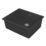 Carysil EN500-BK 1 Bowl Granite Composite Kitchen Sink Black 530mm x 460mm
