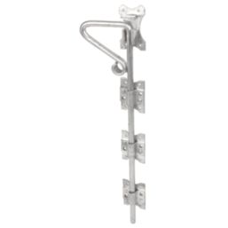 GateMate Heavy Duty Ornamental Drop Bolt Silver 600mm