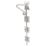 GateMate Heavy Duty Ornamental Drop Bolt Silver 600mm