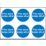 Non Photoluminescent "Fire Door Keep Shut" Adhesive Labels 100mm x 100mm 30 Pack