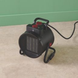 Carreg 2000W Electric Portable Fan Heater Black