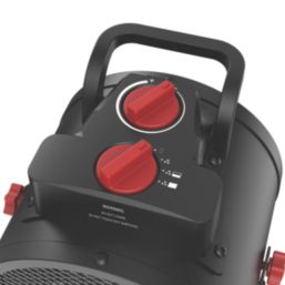 Carreg 2000W Electric Portable Fan Heater Black