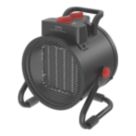 Carreg 2000W Electric Portable Fan Heater Black