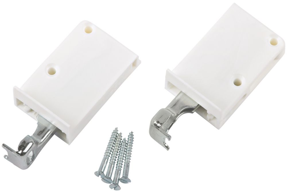 Suki Suspension Hangers White 64mm x 25mm x 39mm 2 Pack Screwfix