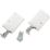 Suki Cabinet Suspension Hangers White 64mm x 25mm x 39mm 2 Pack